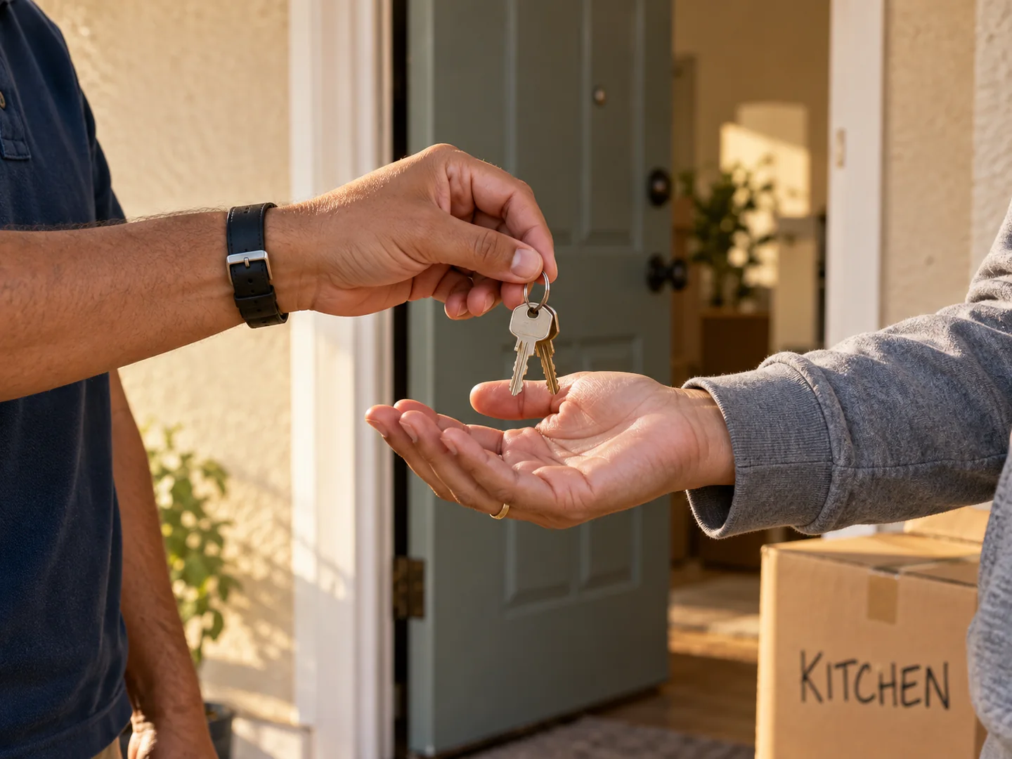 Keys handed over at move-in
